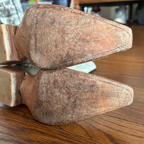 Girls Cowgirl Boots & Belt Set Leather White Ostrich Print Handmade in Mexico - Picture 9 of 16